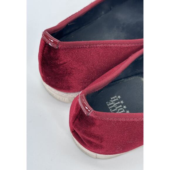 ⭐️ Katie Judith Shoe Flats Burgundy Velvet Mouse Sz 35 - Picture 7 of 10